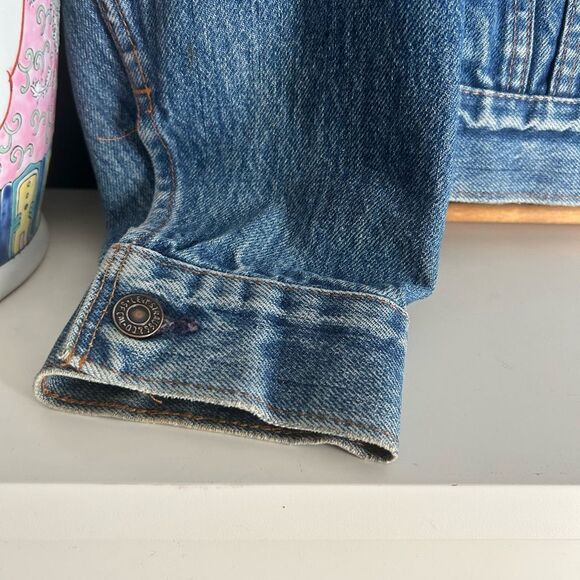 HOST PICK Vintage 80’s Levis Men’s 70506-0215 Denim Trucker Jacket Size 44 L/XL - Picture 3 of 16